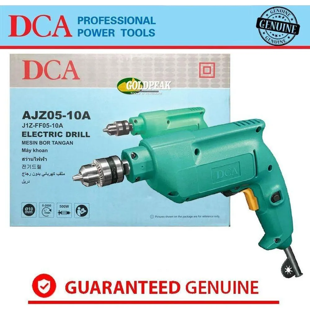 DCA AJZ05-10A Electric Hand Drill 10mm 500W