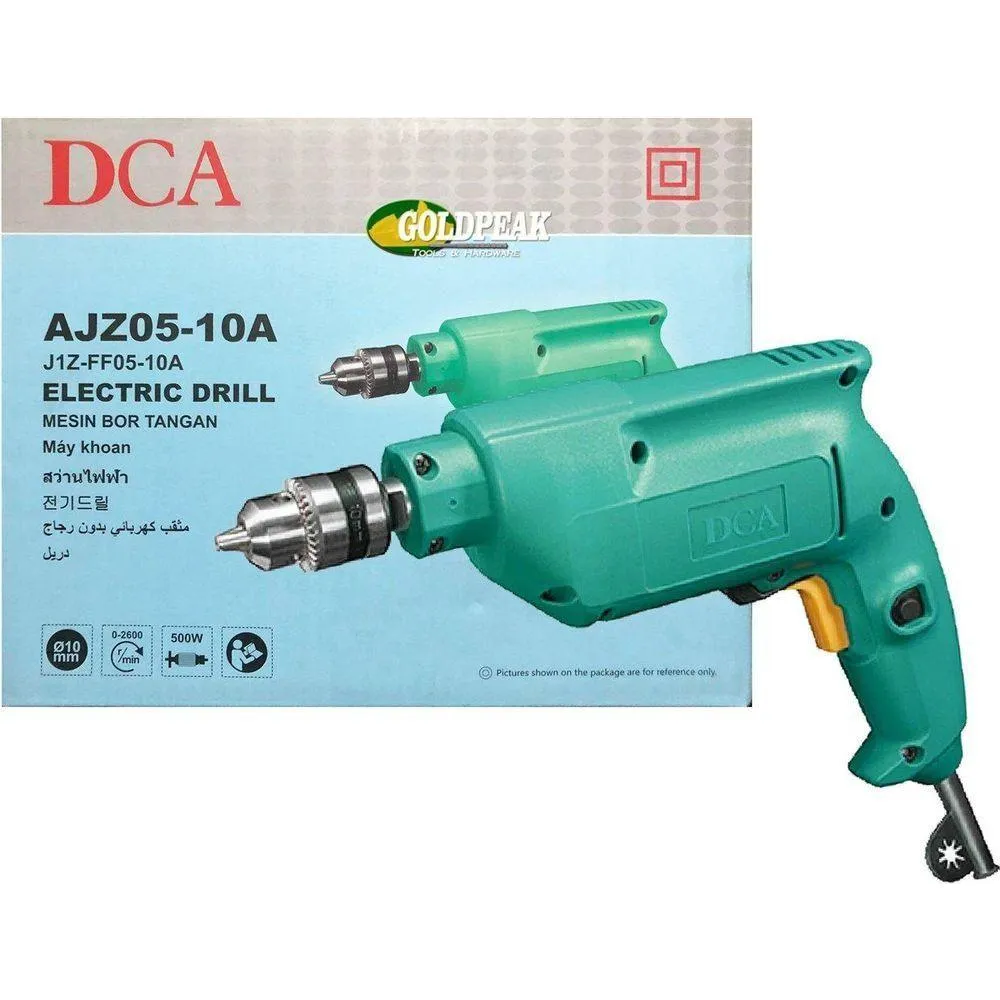 DCA AJZ05-10A Electric Hand Drill 10mm 500W