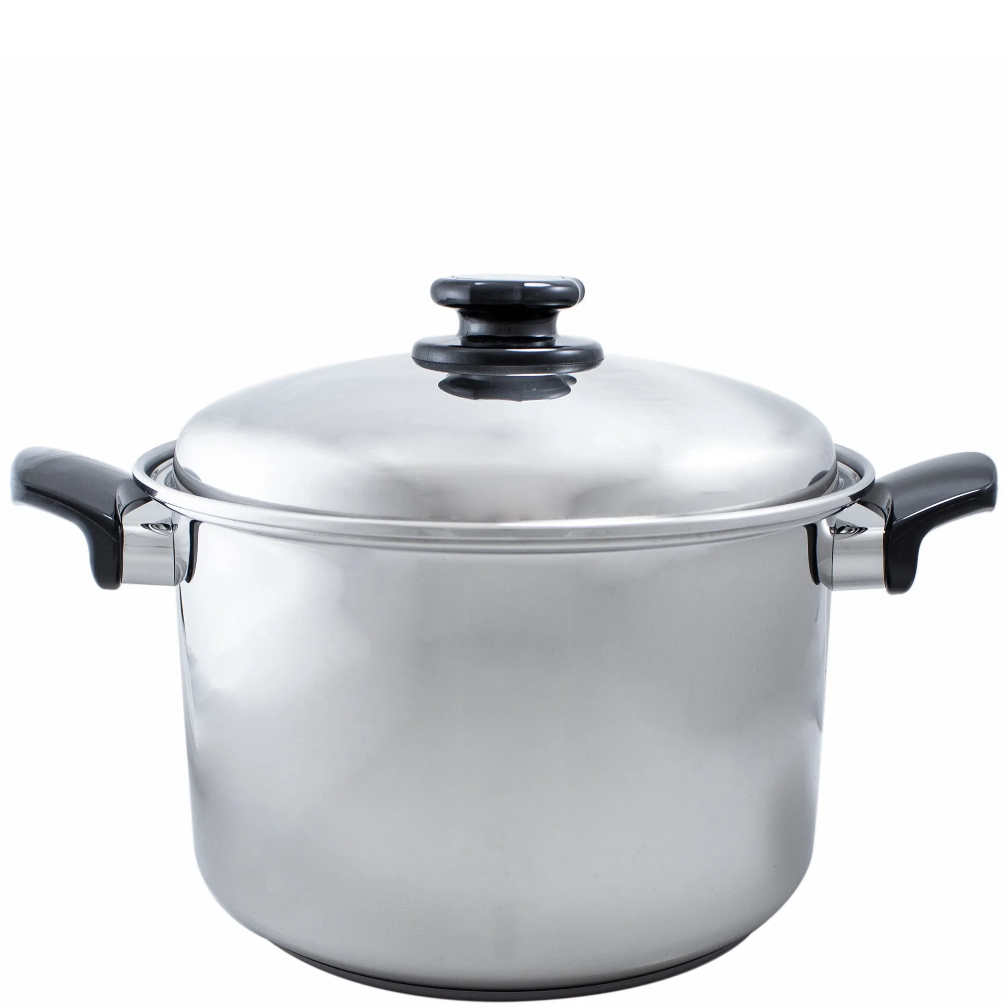 Deluxe 12-Element 9-ply Stainless Steel Waterless Induction Compatible Stockpot 12-Quart D12T2