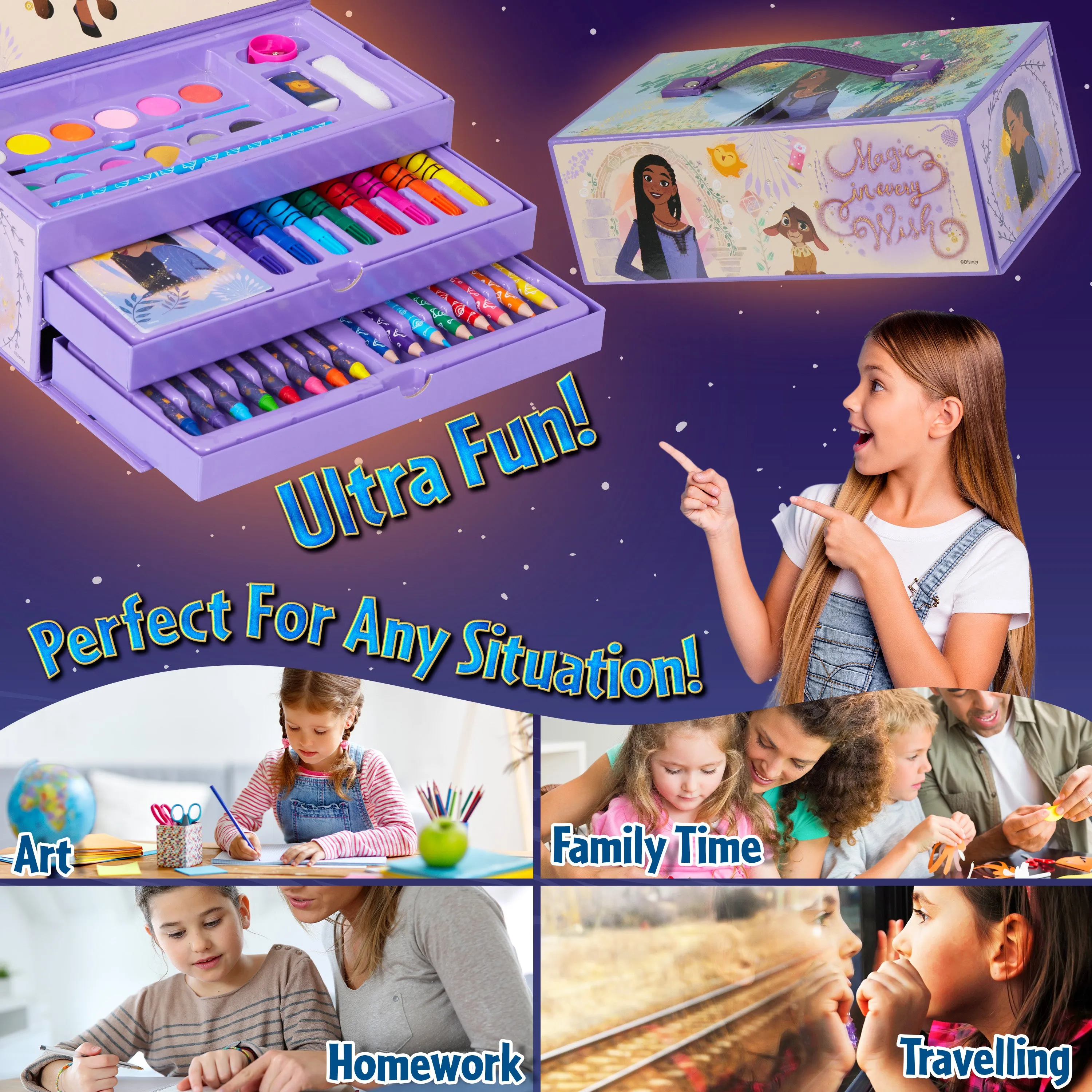 Disney Kids Painting Sets Art Supply Sets  - WISH