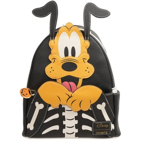 Disney Pluto Skellington Glow-in-the-Dark Mini-Backpack - Entertainment Earth Exclusive