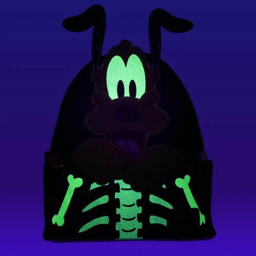 Disney Pluto Skellington Glow-in-the-Dark Mini-Backpack - Entertainment Earth Exclusive