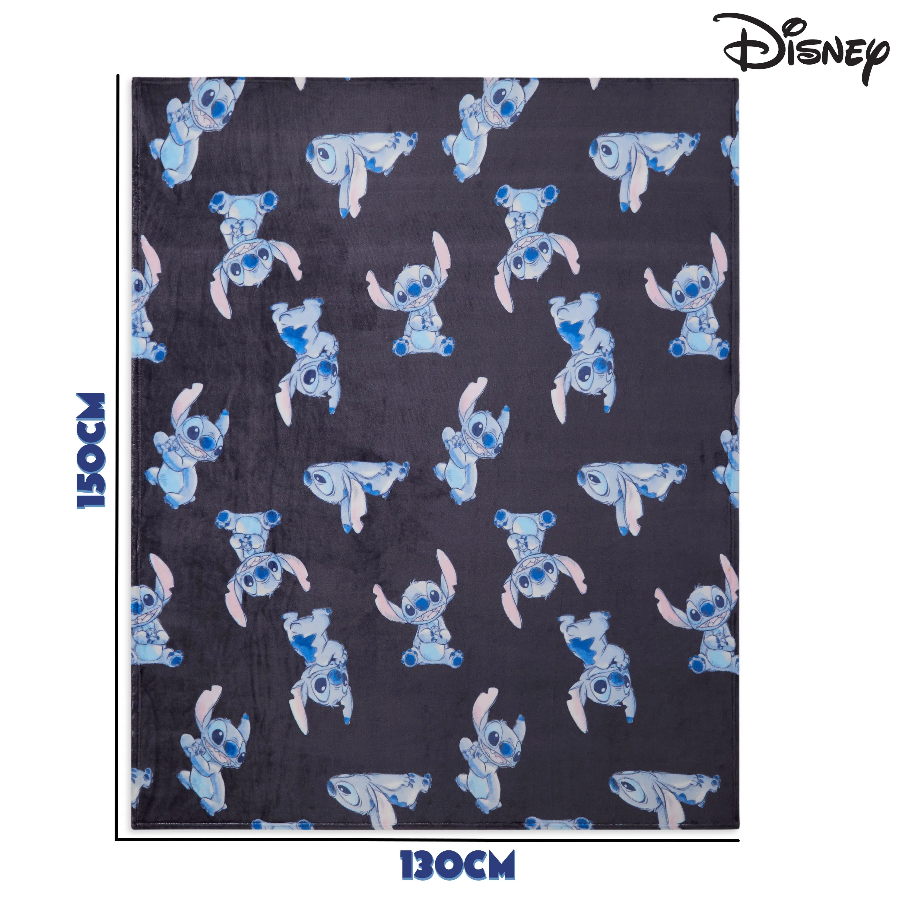 Disney Stitch Fleece Blanket Super Soft Blanket - Blue Stitch