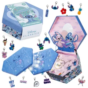 Disney Stitch Jewellery Advent Calendar 2025, Countdown Calendar for Girls (Blue Jewellery)