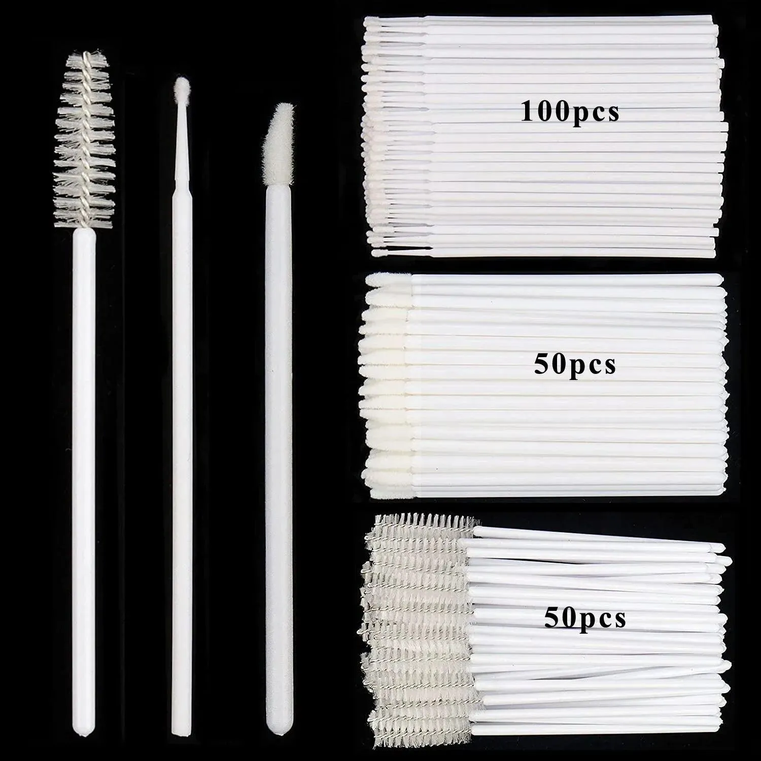 Disposable Beauty Tool Set: Mascara, Lip Brushes, Eyelash & Eyebrow Tools