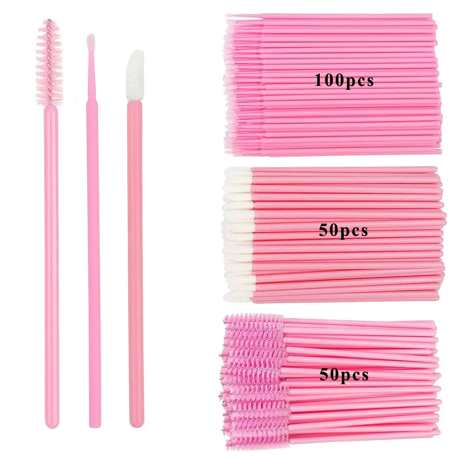 Disposable Beauty Tool Set: Mascara, Lip Brushes, Eyelash & Eyebrow Tools