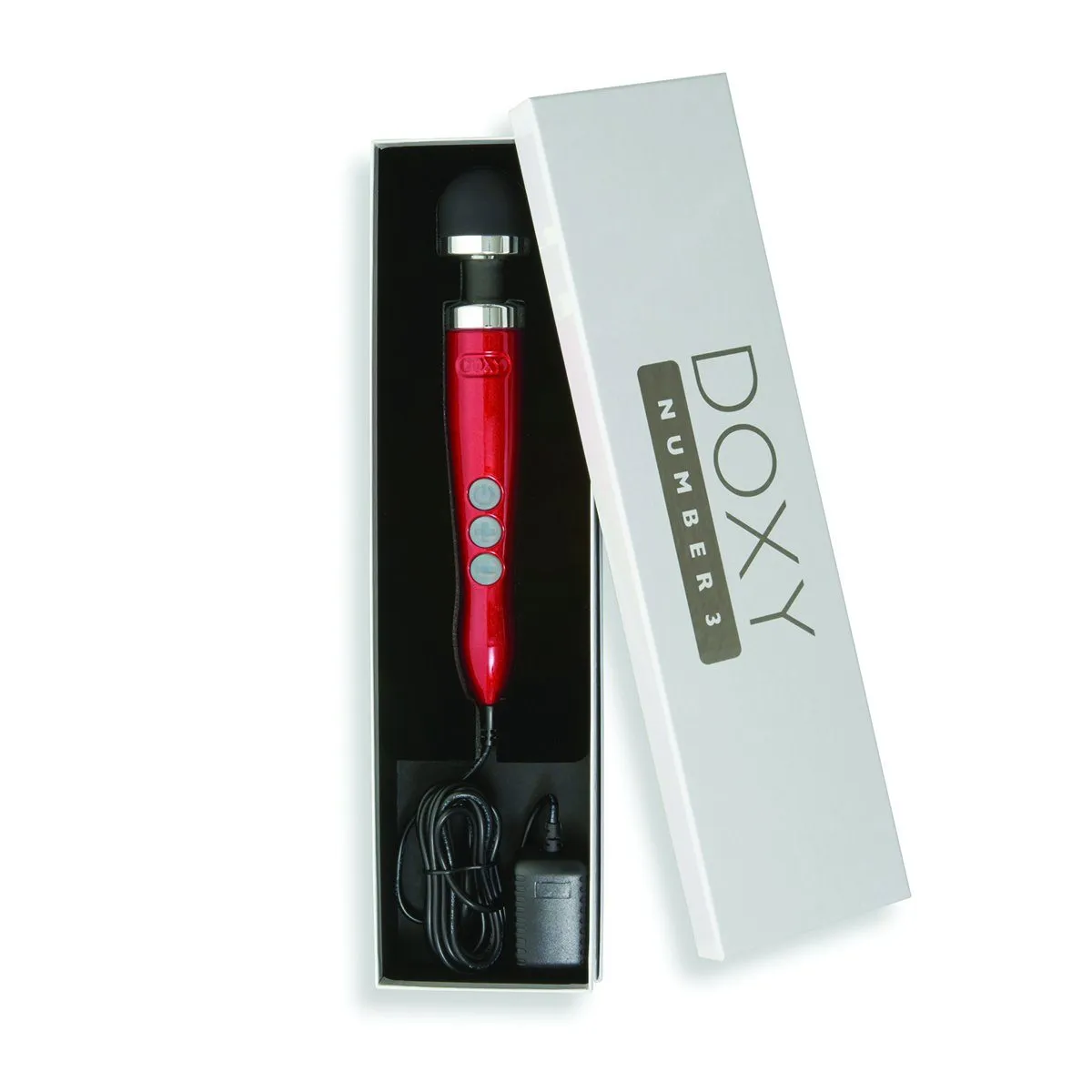 Doxy Number 3 Brushed Finish Wand Massager