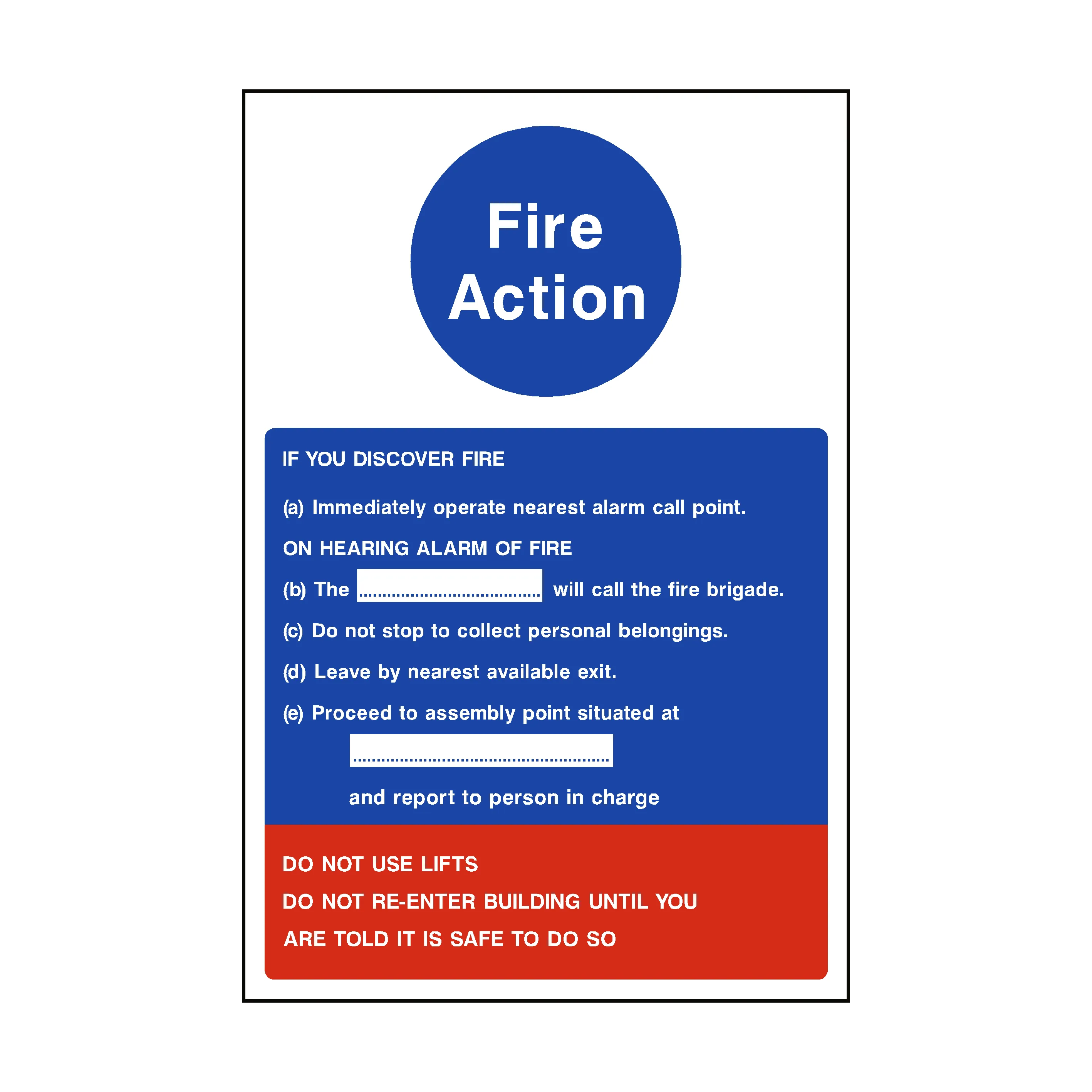 Fire Action Notice Version 1