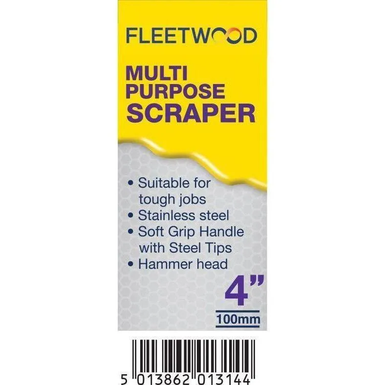 Fleetwood Paint Scraper 4In Soft Grip Fleet