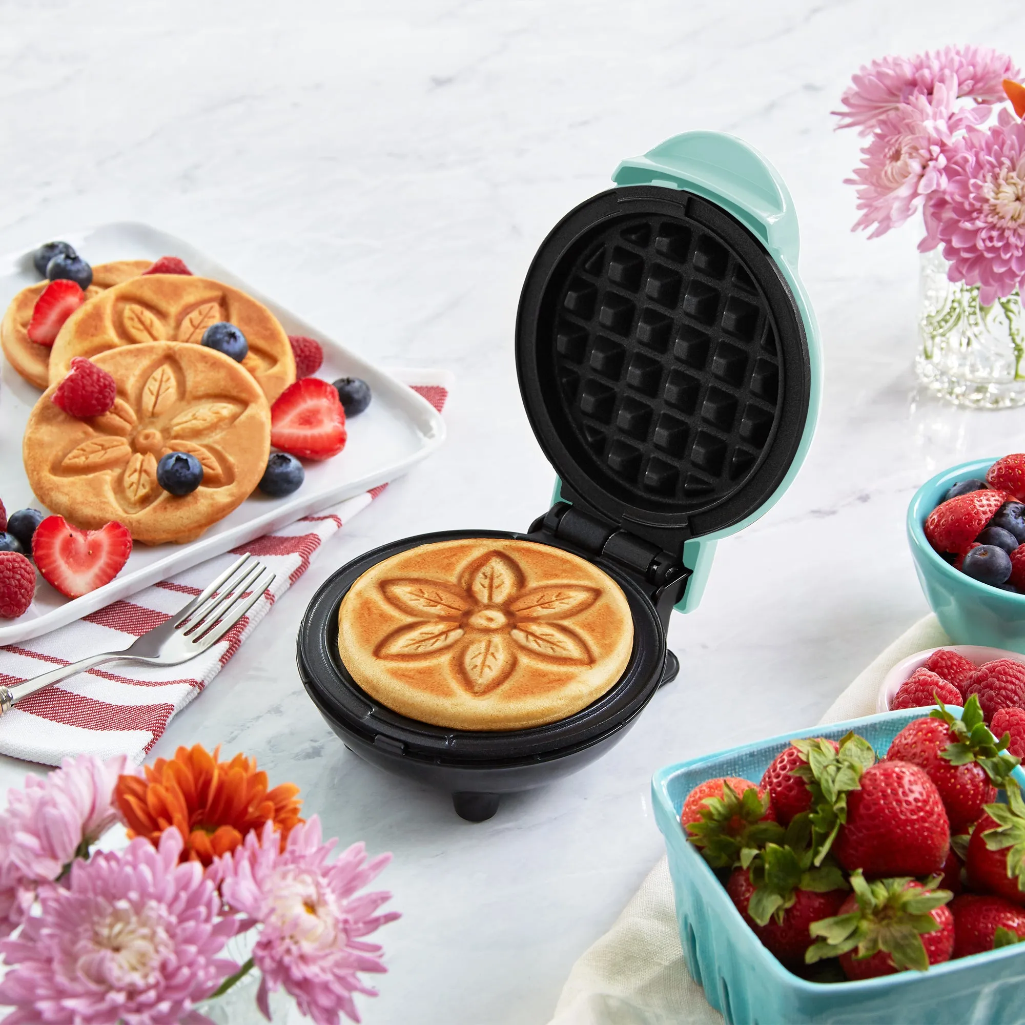 Flower Mini Waffle Maker