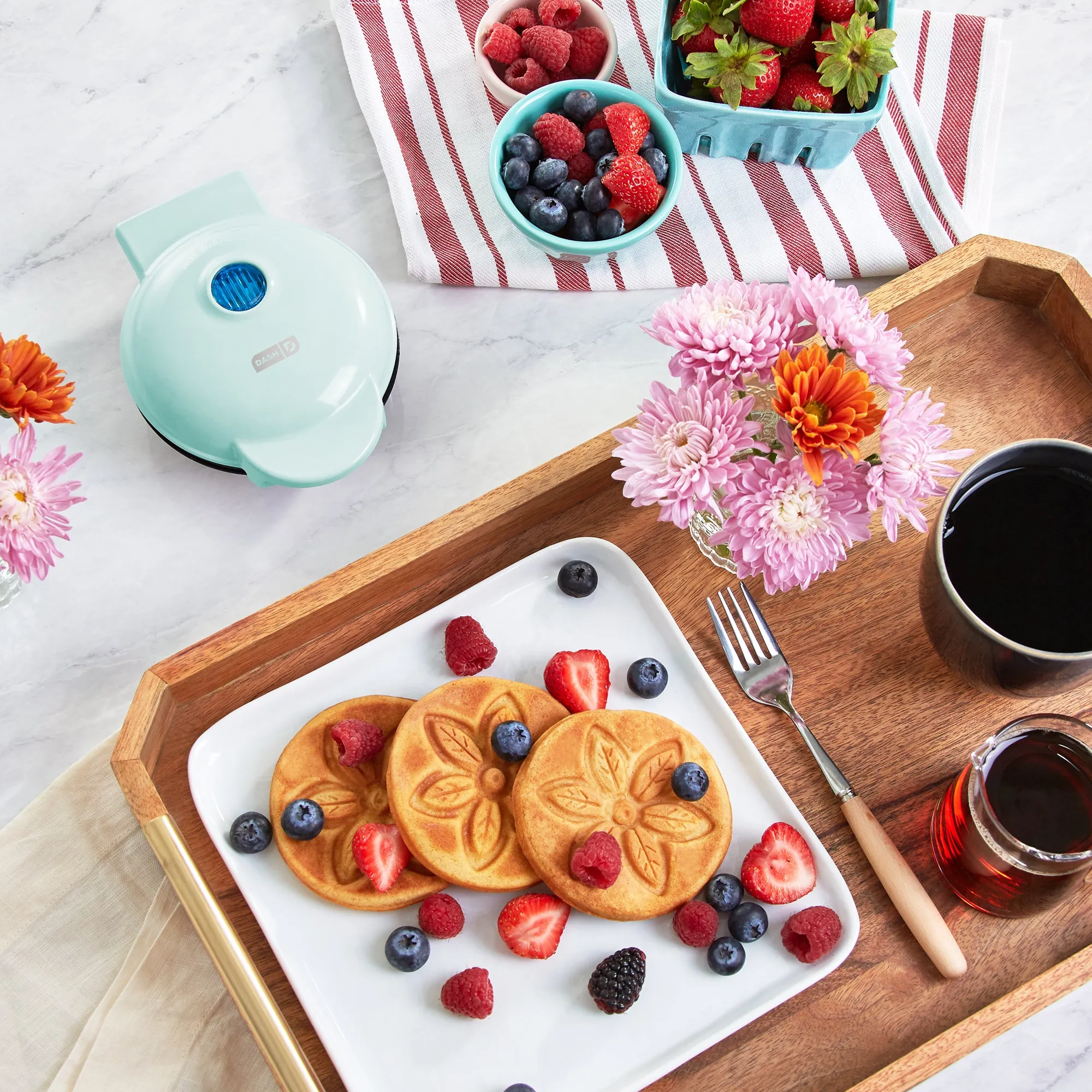 Flower Mini Waffle Maker