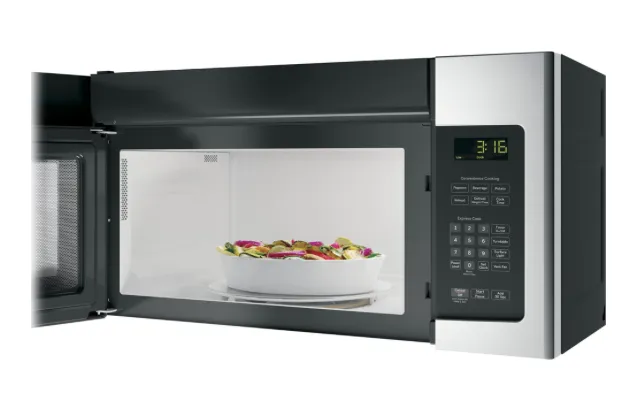 GE - 1.6 Cu. Ft. Over-the-Range Microwave - Stainless steel