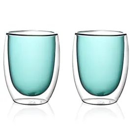 Glass Hued set2 350ml - Teal