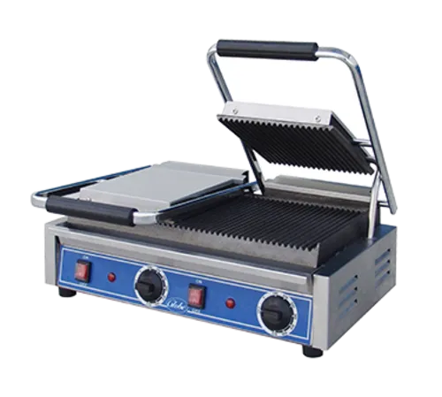 Globe GPGDUE10-C Panini Grill 10" Double