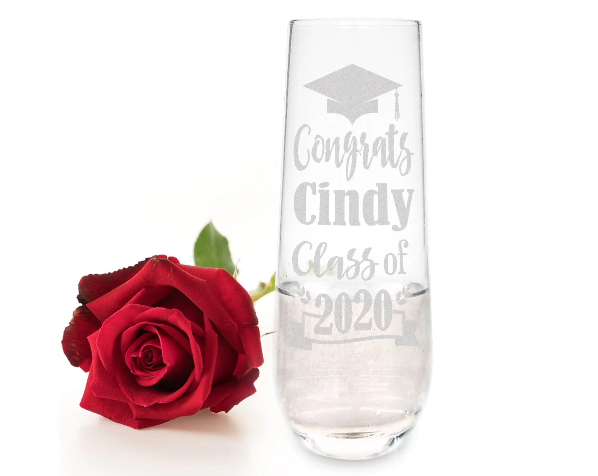 Graduation Personalized Stemless or Beer Class of 2022 Family Party Favors Man Cave Pub Style Grad Decorations for Women Men Wine Gift