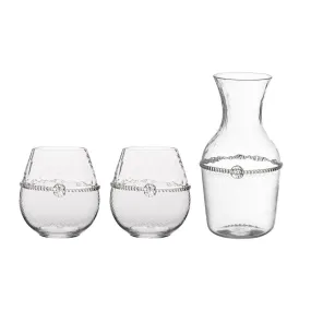 Graham Carafe & Stemless Red Wine 3pc Set