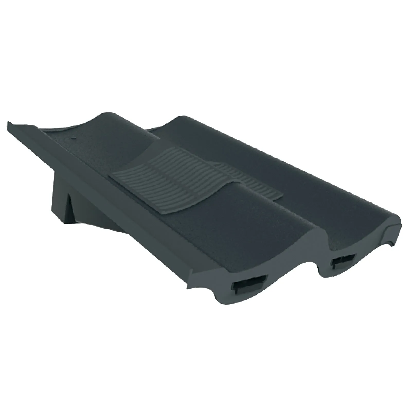 Grey Double Pantile Roof Tile Vent & Adapter for Marley Redland Sandtoft