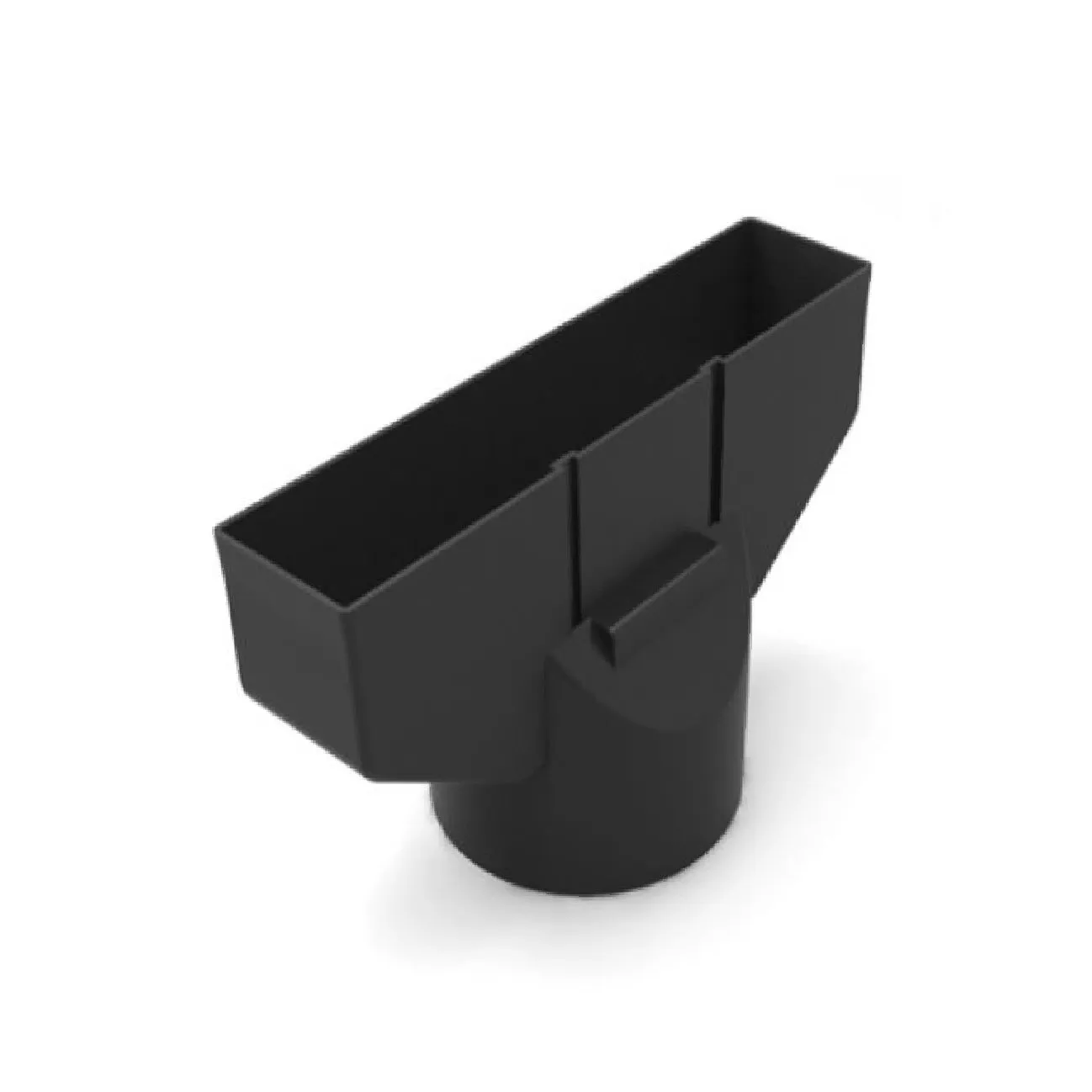 Grey Plain In-line Roof Tile Vent & Pipe Adapter for Concrete and Clay Tiles