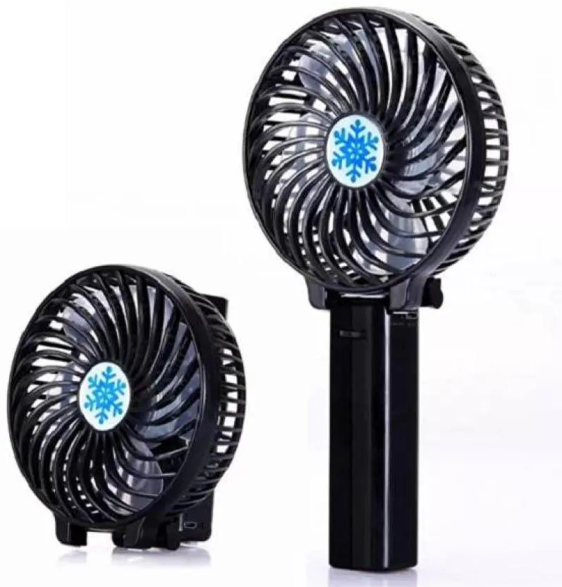 Hand Held Mini USB Rechargeable Portable Fan with Battery - Air Cooling Plastic Small Fan