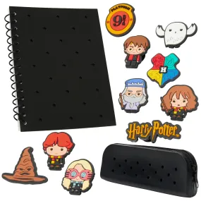 Harry Potter A5 Diary and Stationery Set with Customisable Chibi Character Pins