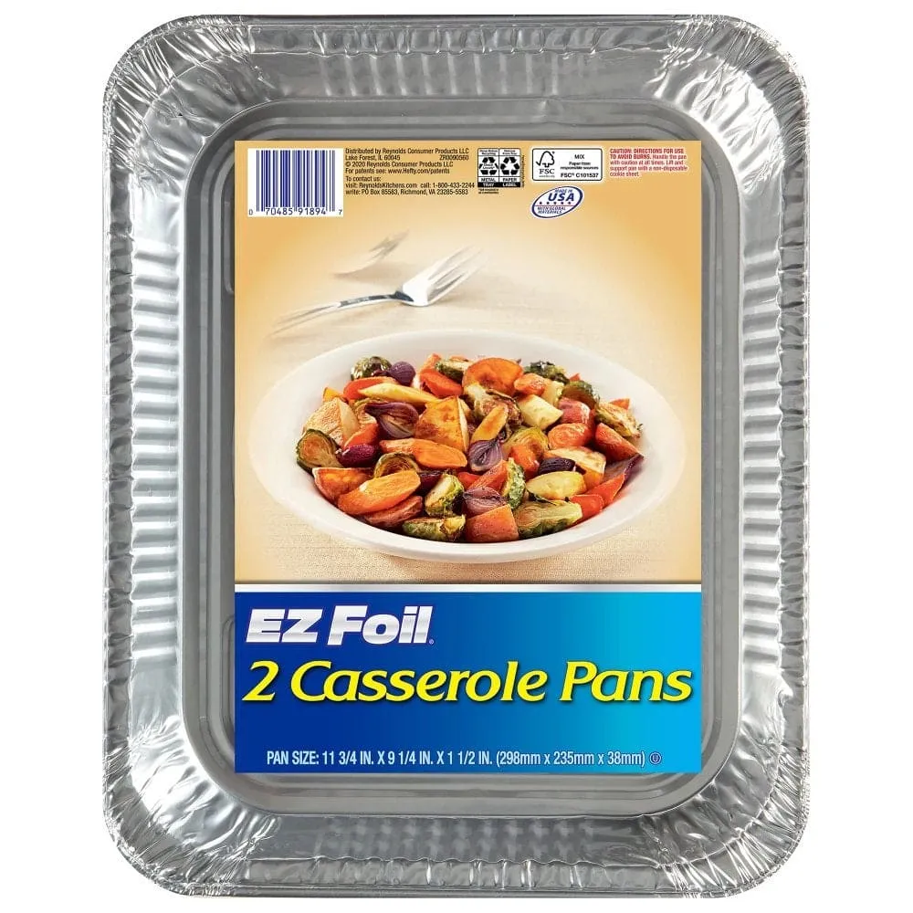 Hefty Ez Foil 9" Pie Pans, 3 Count - HEZFPP3