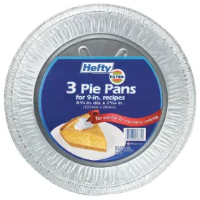 Hefty Ez Foil 9" Pie Pans, 3 Count - HEZFPP3