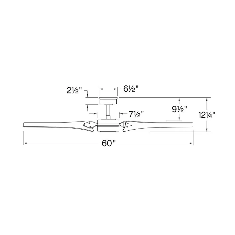 Hinkley 906460F Mistral 60" Ceiling Fan