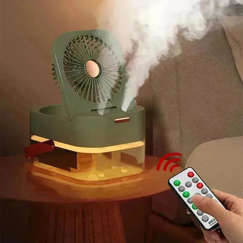 Humidifier Spray Fan Portable Fan Air Cooler Air Humidifier USB Fan Desktop Fan With Night Light For Summer Home Appliance