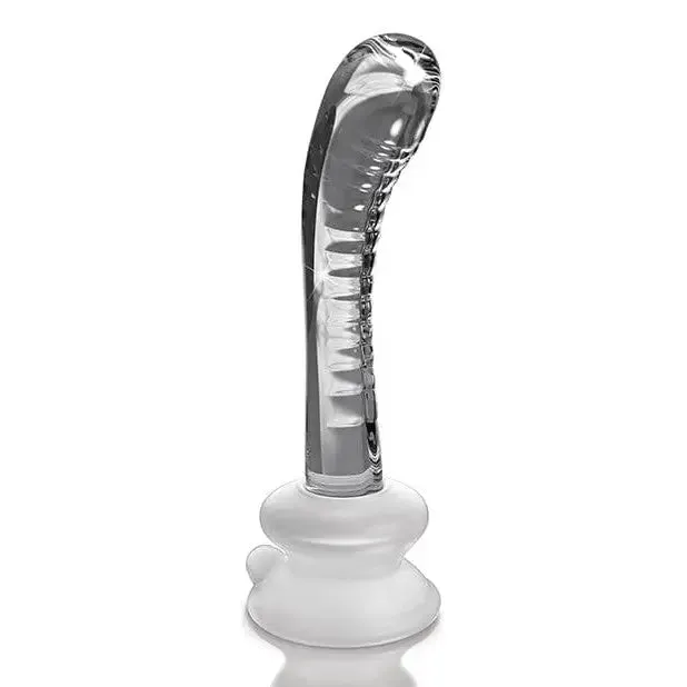 Icicles No. 88 Hand Blown Glass G-spot Massager W/suction Cup -  Clear