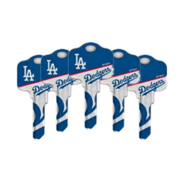 Ilco - MLB TeamKeys - Key Blank - Los Angeles Dodgers - KW1 (5 Pack)