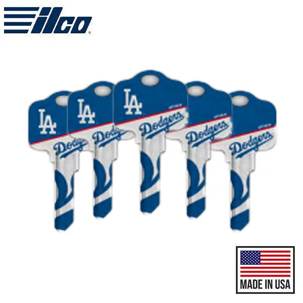 Ilco - MLB TeamKeys - Key Blank - Los Angeles Dodgers - KW1 (5 Pack)