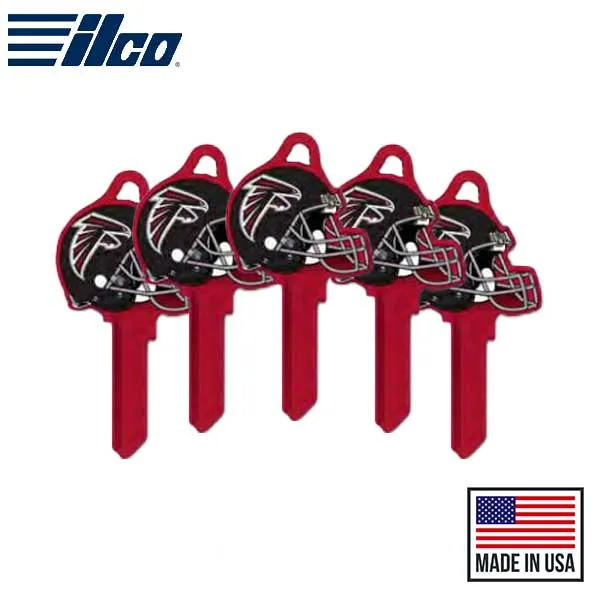 Ilco - NFL TeamKeys - Helmet Edition - Key Blank - Atlanta Falcons - KW1 (5 Pack)