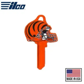 Ilco - NFL TeamKeys - Helmet Edition - Key Blank - Cincinnati Bengals - SC1 (5 Pack)