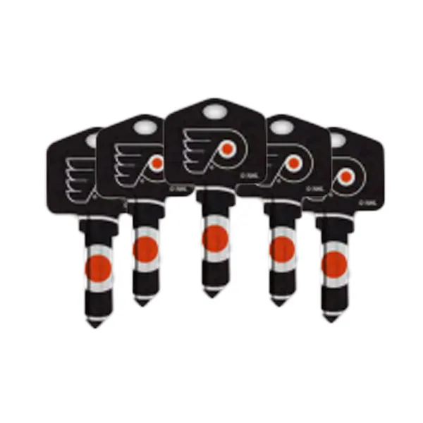 Ilco - NHL TeamKeys - Key Blank - Philadelphia Flyers - KW1 (5 Pack)