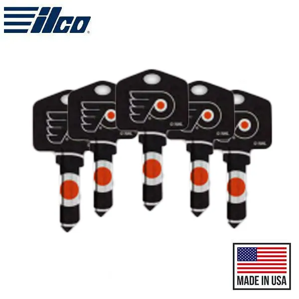 Ilco - NHL TeamKeys - Key Blank - Philadelphia Flyers - KW1 (5 Pack)