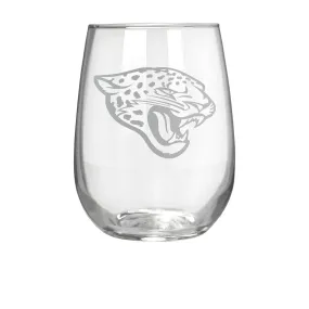 Jacksonville Jaguars 17 oz. Stemless Wine Glass