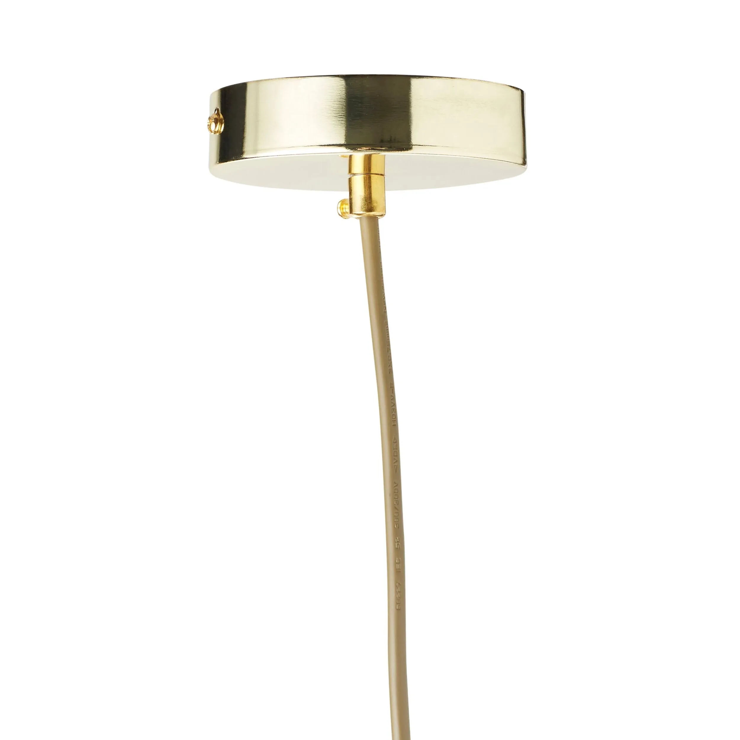 Julietta Brass Pendant White