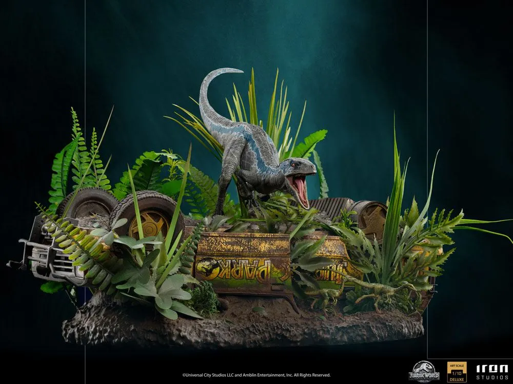 Jurassic World Fallen Kingdom - Deluxe Art Scale Statue 1/10 - Blue