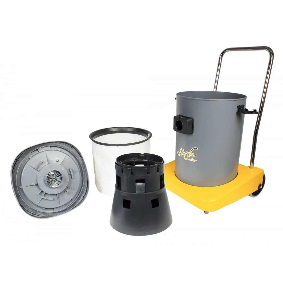 JV400 Wet & Dry Commercial Vacuum from Johnny Vac - 10 gal (38 L) Tank Capacity - 10' (3 m) Hose - Metal Wands - Brushes and Accessories Included