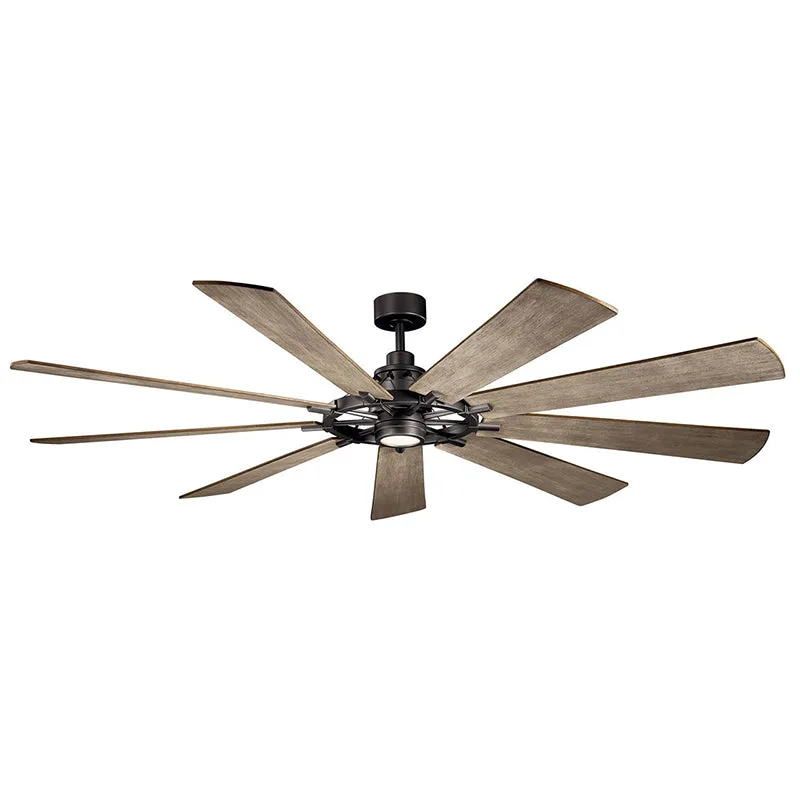 Kichler 300285 Gentry XL 85" Outdoor Ceiling Fan with LED Light Kit