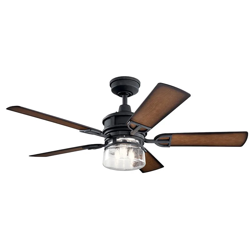 Kichler 310239 Lyndon 52" Outdoor Ceiling Fan with LED Light Kit