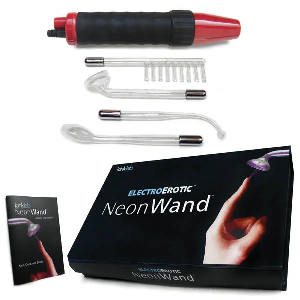 KinkLab Neon Wand Electrosex 4 attachment Kit