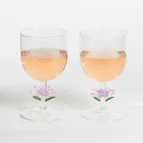 Lily Rose Wine Glass Set of 2