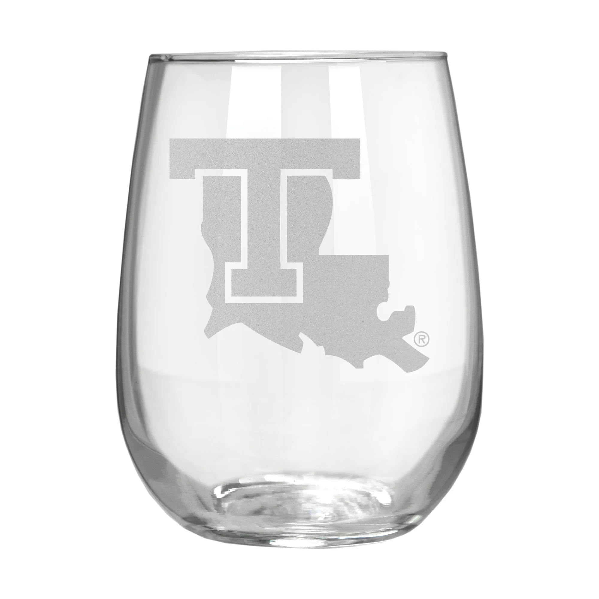 Louisiana Tech Bulldogs 17 oz. Stemless Wine Glass