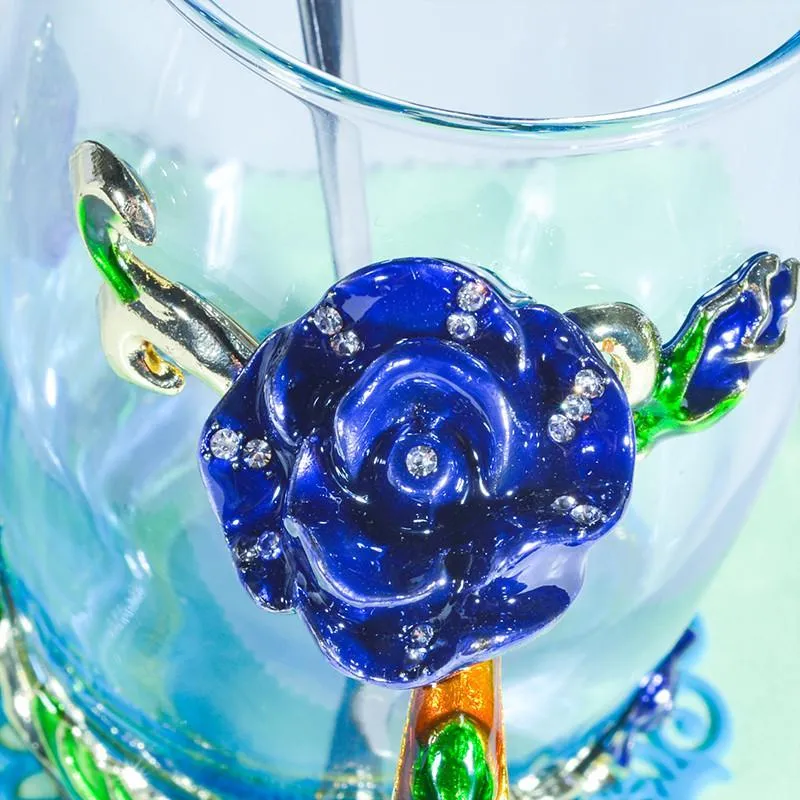 Luxury Crystal Paradise Glass  Mug (With Spoon)