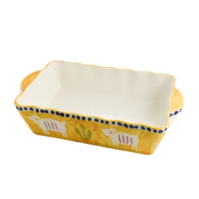 Materia Gallina Yellow Goat Rectangular Roasting Dish