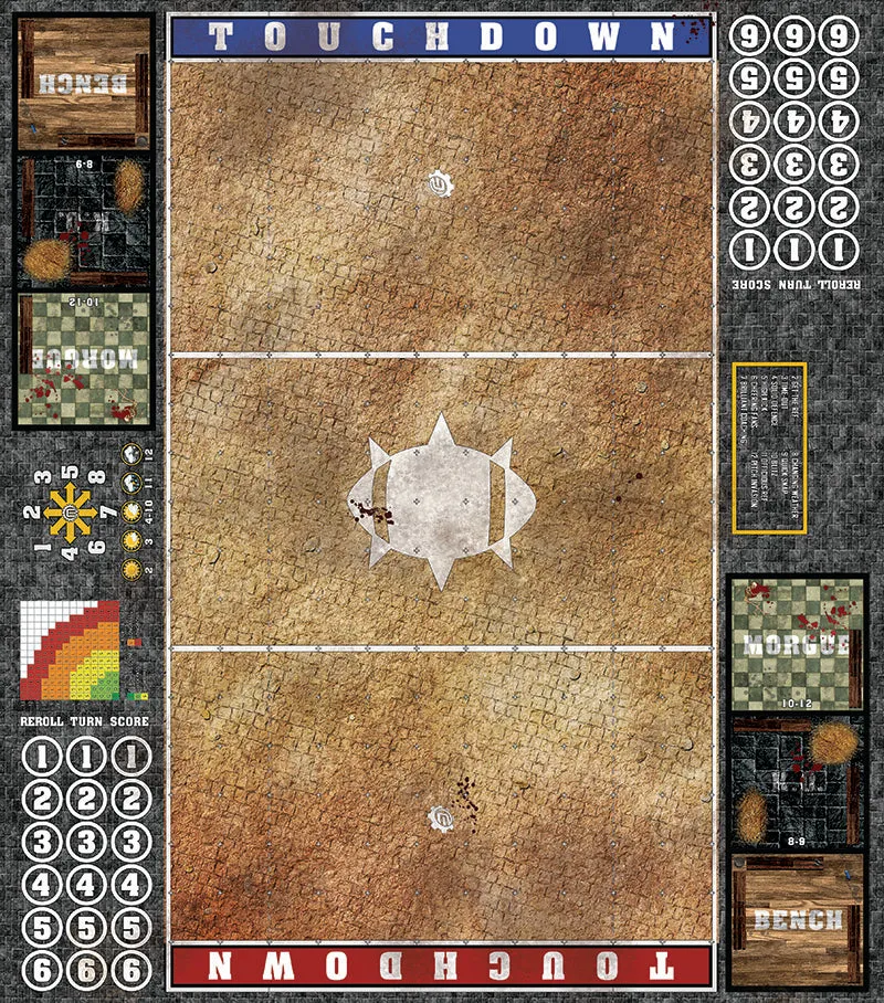 Mats by Mars:  Sandy Cobbles Fantasy Football Play Mat / Pitch