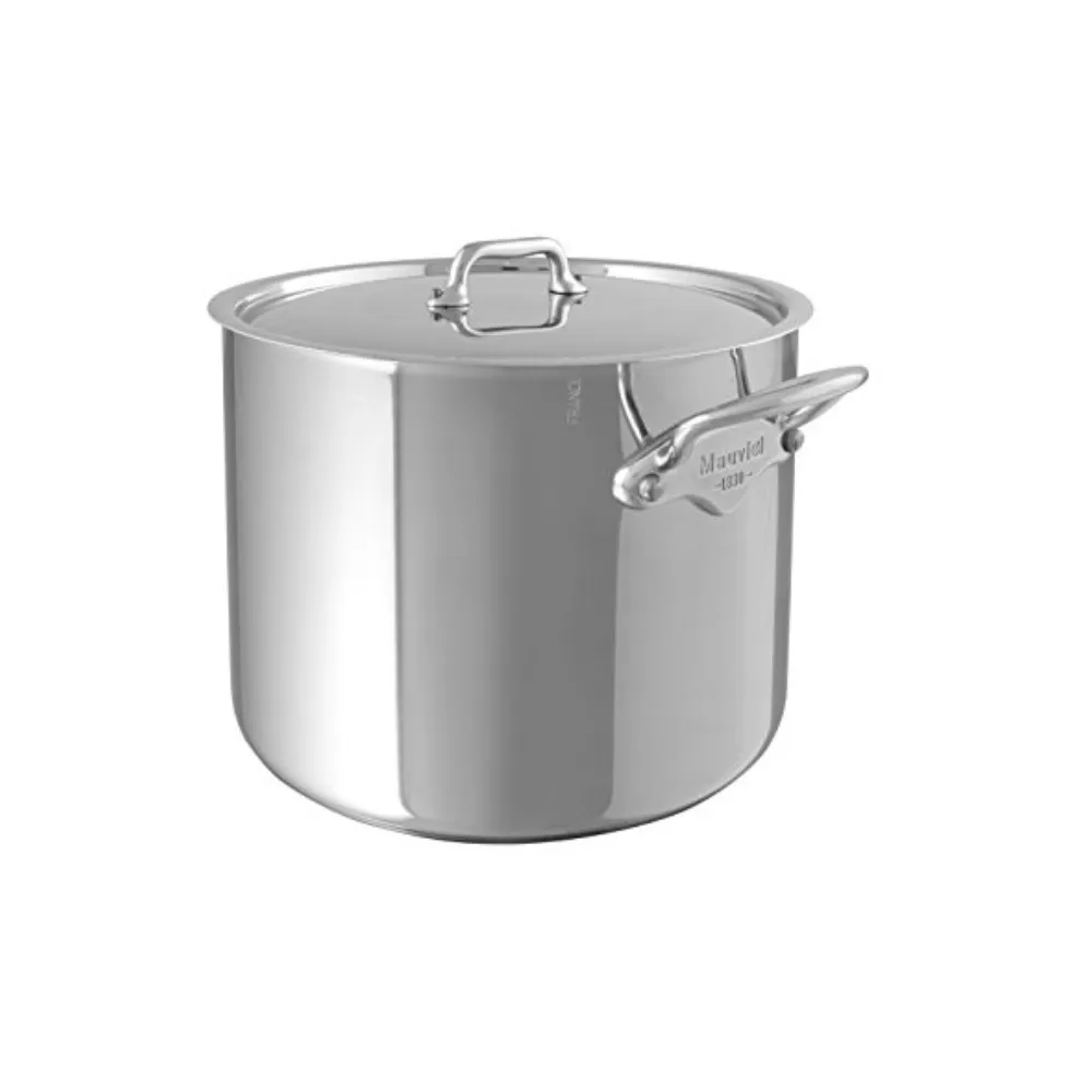 Mauviel Stainless Steel 3-Piece Pasta Set With 9.7-qt Stock Pot & Insert