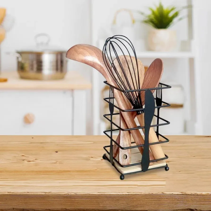 Metallic Essential Metal Spoon Holder-Square(SA2405-96)