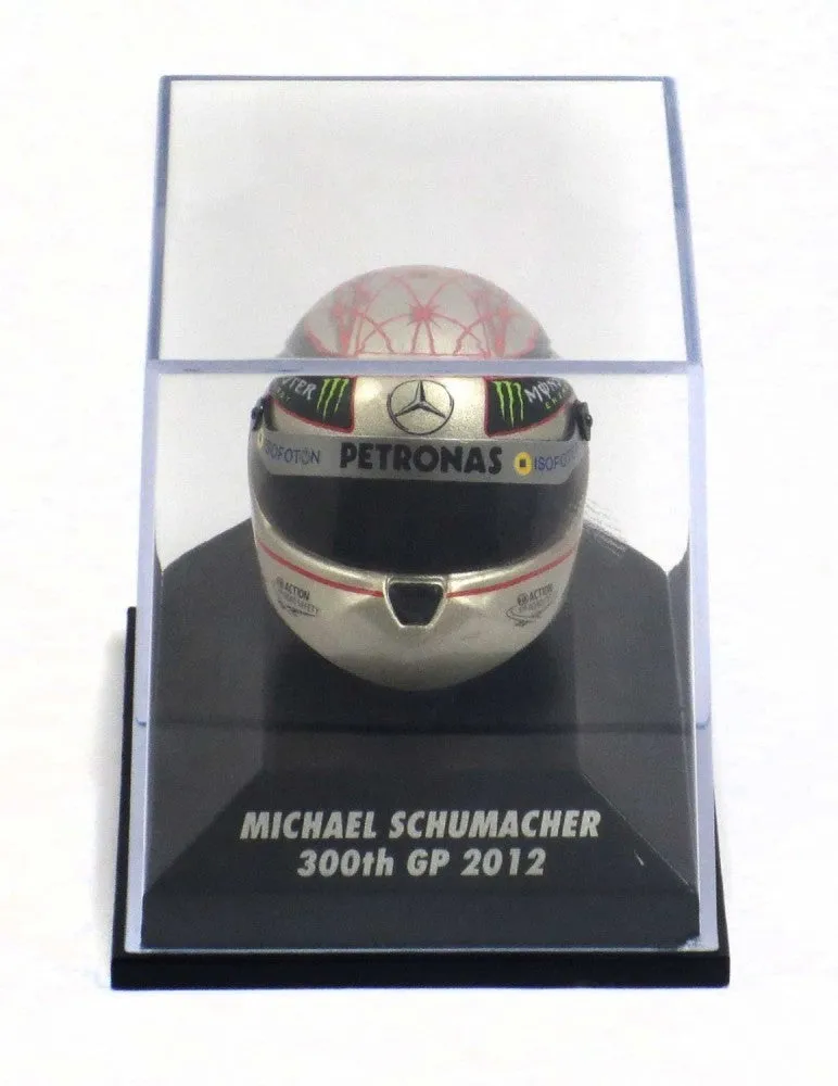 Michael Schumacher Mini Helmet, 300th GP Spa, 1:8 scale, Grey, 2018